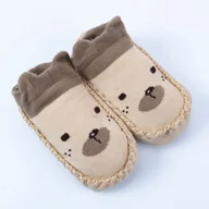 Kapcie damskie - Miękkie buciki do żłobka, przedszkola kapcie dziecięce z podeszwą antypoślizgową skarpetki, buty niechodki  PIESEK 14cm     12-18mcy    EU 20/21 - miniaturka - grafika 1