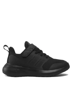 adidas Sneakersy Fortarun 2.0 Cloudfoam Sport Running Elastic Lace Top Strap Shoes HP3118 Czarny - Buty dla dziewczynek - miniaturka - grafika 1