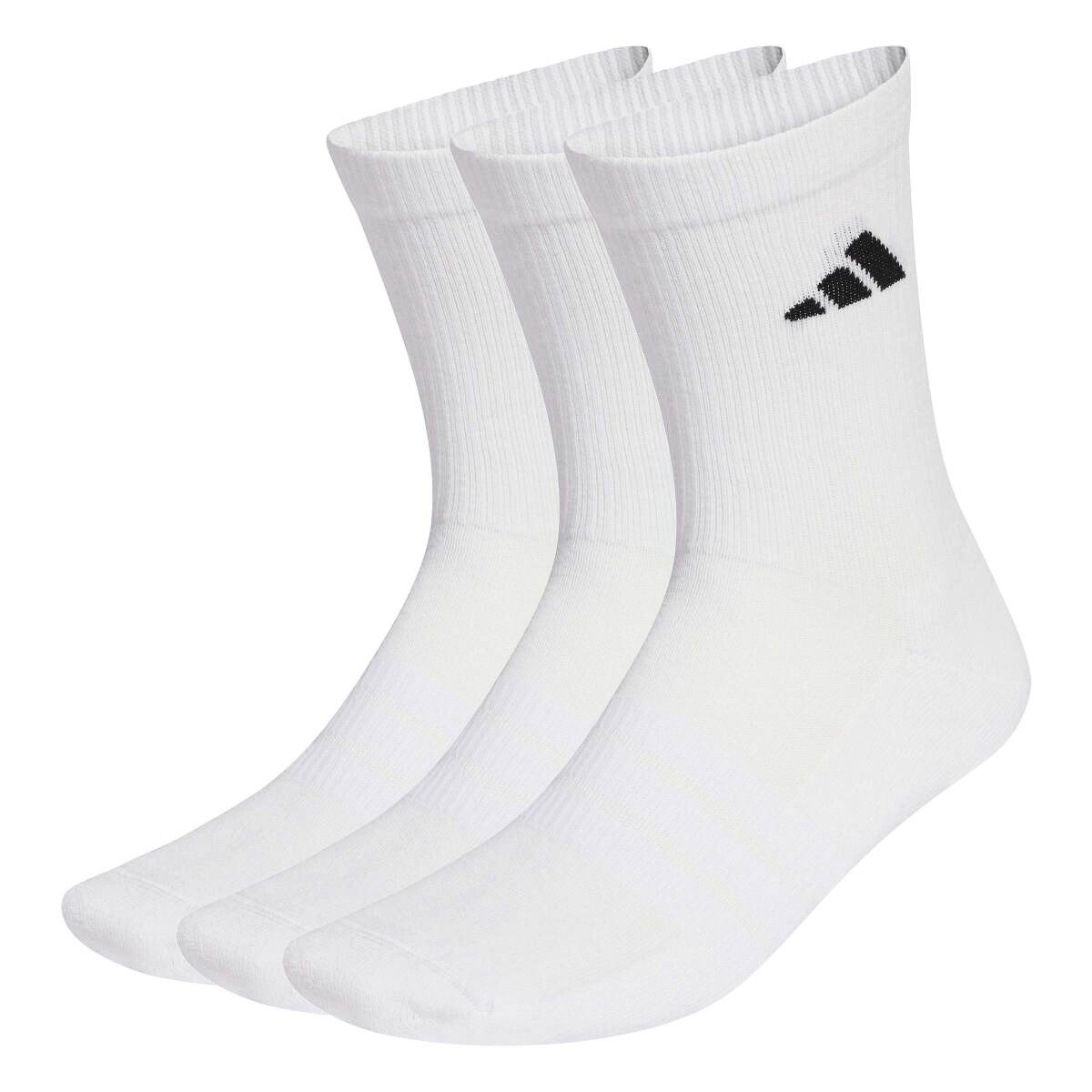 Skarpetki adidas Cushioned Sportswear Crew Socks 3 Pair Pack White/White/Black XS