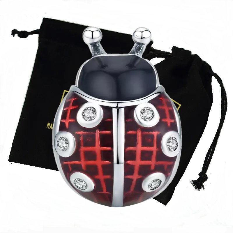 Zawieszka Charms Biedronka Prezent 925 Celebrytka Damska Manufaktura Łącka/ Manufaktura Łącka