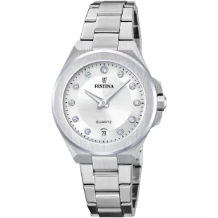 Zegarek Festina Mademoiselle 20700/1 zegarek damski srebrny na bransolecie - Zegarki damskie - miniaturka - grafika 1