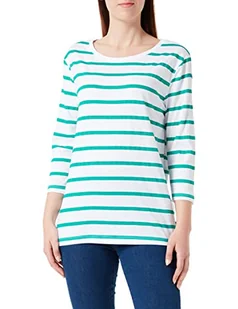 LTB Jeans Damska koszulka z długim rękawem, Pepper Green White Stripes 13685, XS, Pepper Green White Stripes 13685, XS - Koszulki i topy damskie - miniaturka - grafika 1