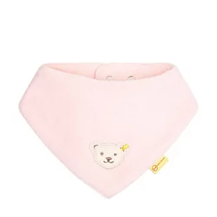 Steiff Unisex Baby Basic chustka na szyję, Silver Pink, jeden rozmiar - Akcesoria i dodatki do ubrań dla dzieci - miniaturka - grafika 1