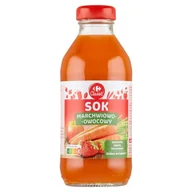 Soki i napoje niegazowane - Carrefour Classic Sok marchwiowo-owocowy marchew jabłko truskawka 330 ml - miniaturka - grafika 1