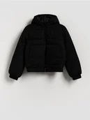 Kurtki i płaszcze dla dziewczynek - Reserved - Kurtka z kapturem - czarny - miniaturka - grafika 1