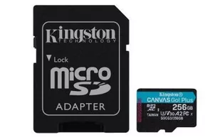 Kingston Canvas Go! Plus 256GB (SDCG3/256GB) - Karty pamięci - miniaturka - grafika 1