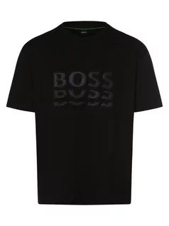 Koszulki męskie - BOSS Green - T-shirt męski  Tee 3, czarny - grafika 1