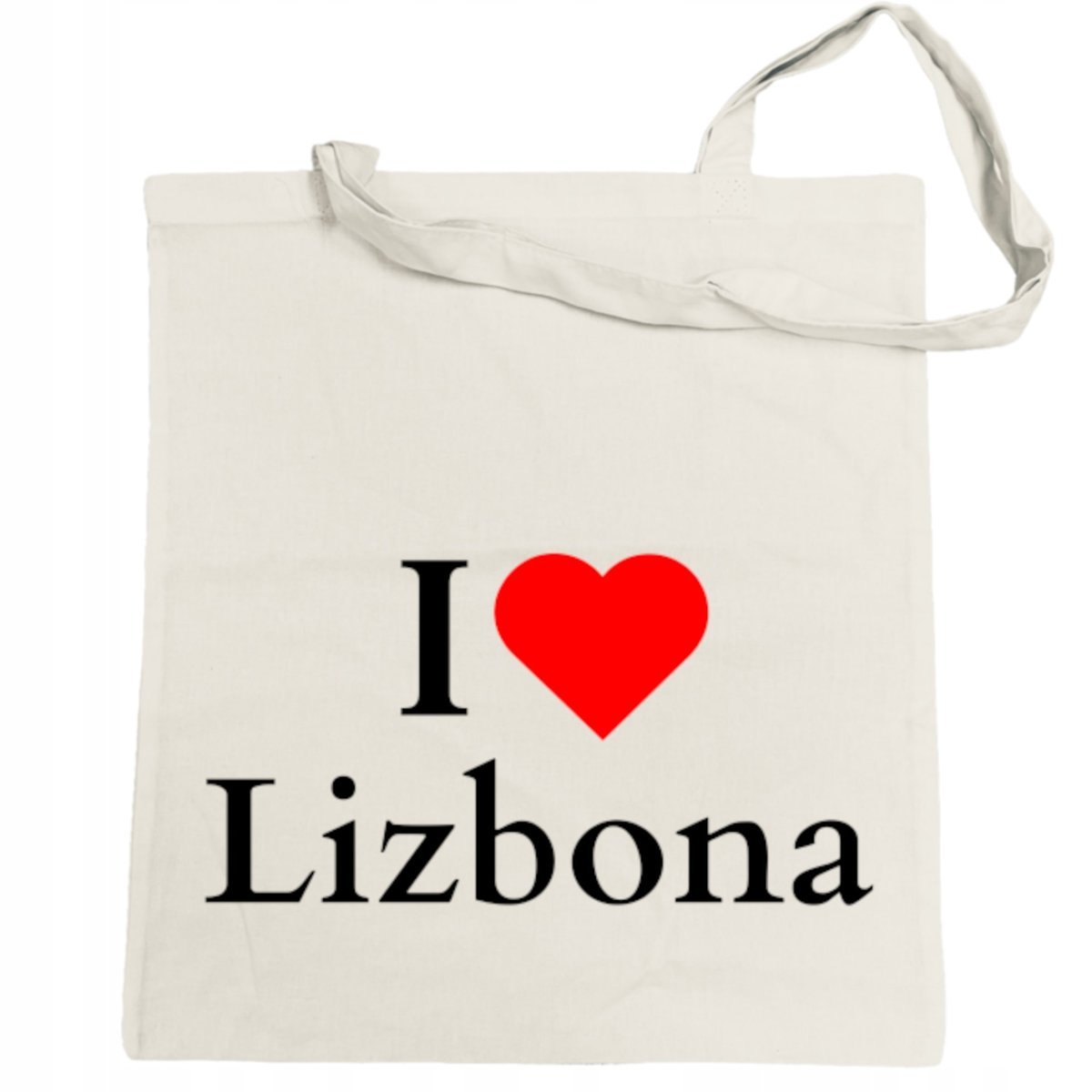 Torba na zakupy nadruk I Love Lisboa Kocham Lizbone