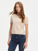 Swetry damskie - Guess Sweter W5YR21 Z3E70 Beżowy Regular Fit - miniaturka - grafika 1