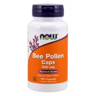 Witaminy i minerały - Now Foods NOW Bee Pollen 500mg 100caps - miniaturka - grafika 1