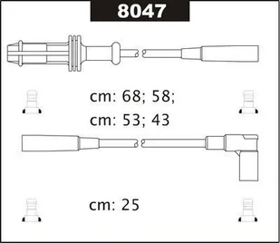 Przewody Zaplonowe 8047 - Kable wysokiego napięcia - miniaturka - grafika 1