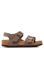 Buty dla chłopców - Birkenstock Sandały New York Kids Bf 87783 Brązowy - miniaturka - grafika 1