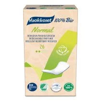 Vuokkoset VUOKKOSET 100% Bio Normal Pantyliner 26 szt.) wkładki higieniczne panty - Wkładki higieniczne - miniaturka - grafika 2