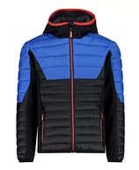 Kurtki i płaszcze dla chłopców - CMP - Kid Hybrid Jacket Fix Hood, Boy, Black Blue, 116 - miniaturka - grafika 1