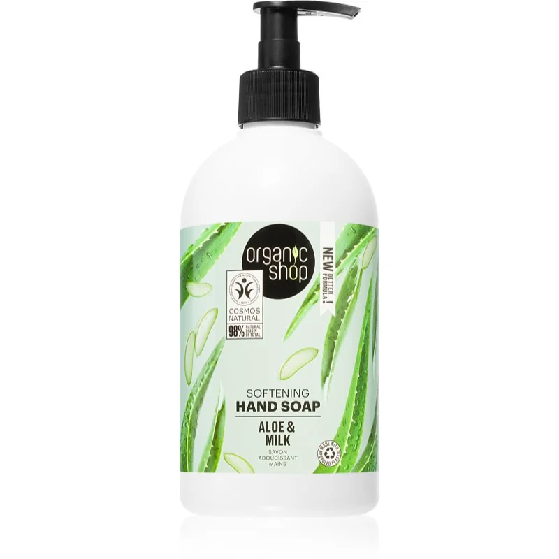 Organic Shop Barbadoski Aloes Organiczne Mydo w Pynie Do Rk Zmikczajce  500ml - Ceny i opinie na Skapiec.pl