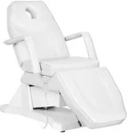 Fotele kosmetyczne - Sillon fotel kosmetyczny elektryczny soft 1 siln. biały - miniaturka - grafika 1