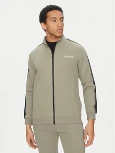 Guess Bluza Z2YQ10 KB3P2 Zielony Regular Fit - Bluzy męskie - miniaturka - grafika 1
