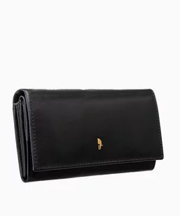 PUCCINI Czarny portfel damski skórzany z zabezpieczeniem RFID - Portfele - miniaturka - grafika 1
