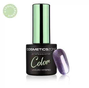 Lakier hybrydowy hipoalergiczny fioletowy metaliczny 7ml – Glitter Purple 089 - Lakiery hybrydowe - miniaturka - grafika 1