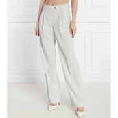 Spodnie damskie - BOSS BLACK Wełniane spodnie Taleco1 | Straight fit - miniaturka - grafika 1