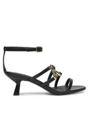 Sandały damskie - Patrizia Pepe Sandały 8X0075/L048 Czarny - miniaturka - grafika 1