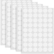 Śruby i nakrętki - arkuszy/270 szt. samoprzylepnych zaślepek na śruby, do otworów na śruby, zaślepki samoprzylepne Ø21 mm, naklejki na meble, białe - miniaturka - grafika 1