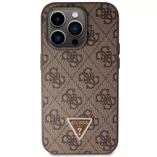 Guess GUHCP14LP4TDSCPW iPhone 14 Pro 6.1" brązowy/brown hardcase Crossbody 4G Metal Logo - Etui i futerały do telefonów - miniaturka - grafika 3