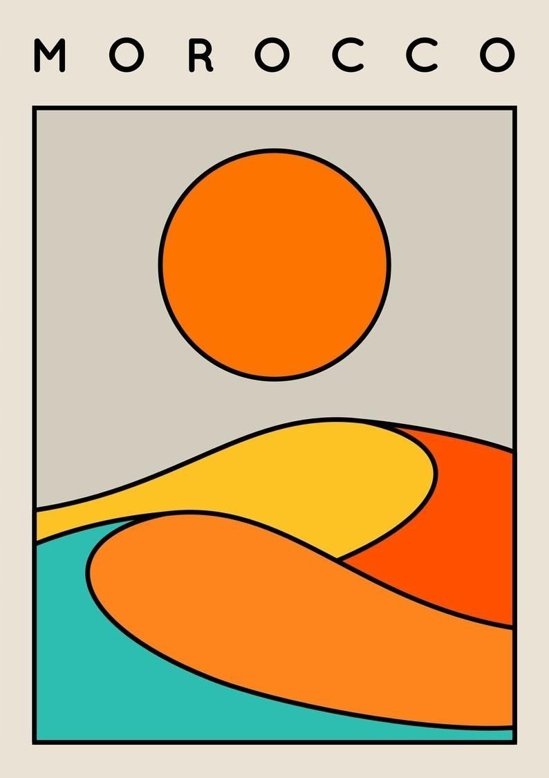 PODKŁADKA POD MYSZ Z Nadrukiem 22x18 cm Maroko Afryka Vintage Tekst Prezent