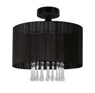 Lampy sufitowe - Lampex Plafon Wenecja, czarny, 40x36 cm - miniaturka - grafika 1