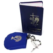 Biżuteria dla dzieci - ZESTAW KOMUNIJNY DLA CHŁOPCA: KSIĄŻECZKA + RÓŻANIEC + ETUI - miniaturka - grafika 1
