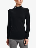 Koszulki sportowe damskie - Koszulka damska Under Armour ColdGear Authentics Mockneck-BLK XL - miniaturka - grafika 1