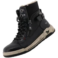 Botki damskie - Mustang botki damskie 15M0092001, rozmiar:38 EU, kolor:Czarny - miniaturka - grafika 1