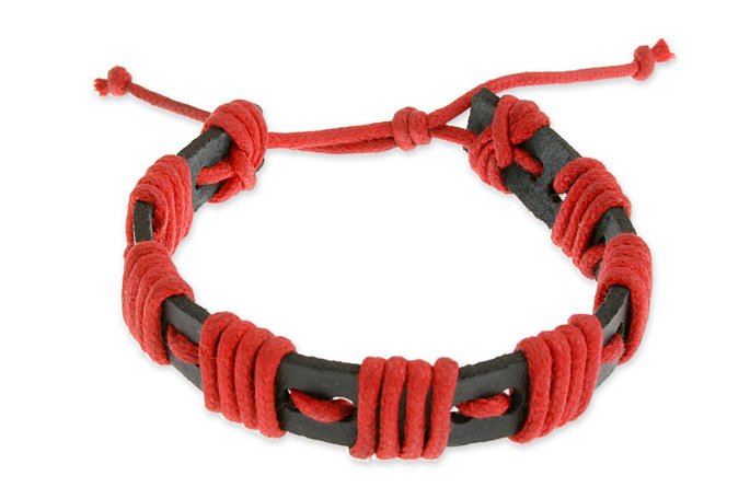 Męska Bransoletka Wiązana Regulowana Węzeł