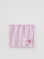 Apaszki i szaliki damskie - Reserved - Komin z naszywką - lawendowy - miniaturka - grafika 1