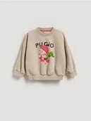 Bluzy i sweterki niemowlęce - Reserved - Bawełniana bluza Pucio - beżowy - miniaturka - grafika 1