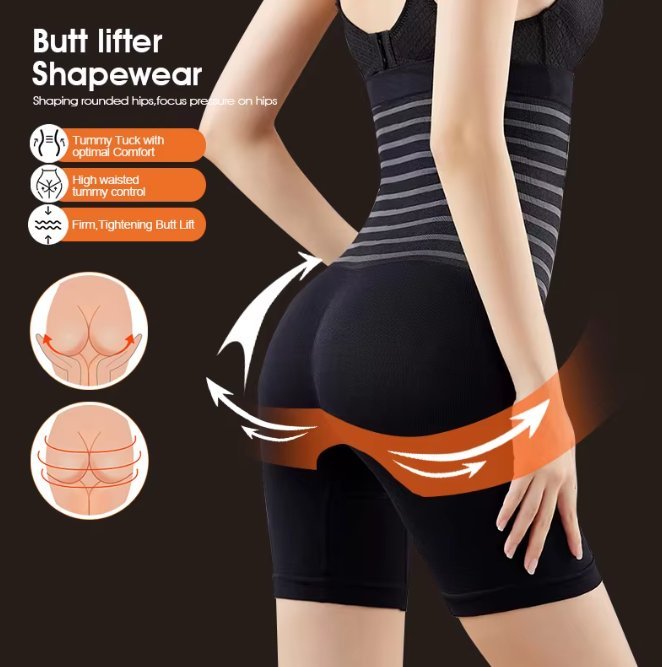 Bielizna modelująca wysoki stan – wyszczuplanie brzucha i lifting pośladków, L