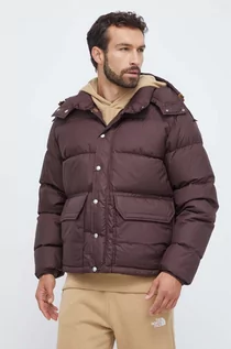 Kurtki męskie - The North Face kurtka puchowa męska kolor brązowy zimowa - grafika 1