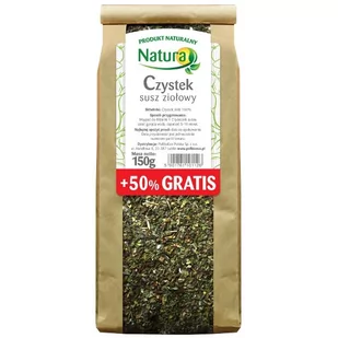 Polbioeco Czystek, susz ziołowy NATURA, 150 g - Zdrowa żywność - miniaturka - grafika 1