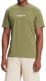 t-shirt QUIKSILVER FINELINE GNG0/LODEN GREEN - Koszulki męskie - miniaturka - grafika 1