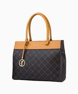 PUCCINI Elegancka logowana torebka damska typu shopper - Torebki damskie - miniaturka - grafika 1