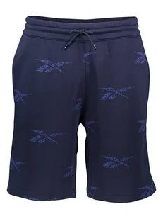 Reebok Szorty dresowe w kolorze granatowym - Spodenki męskie - miniaturka - grafika 1
