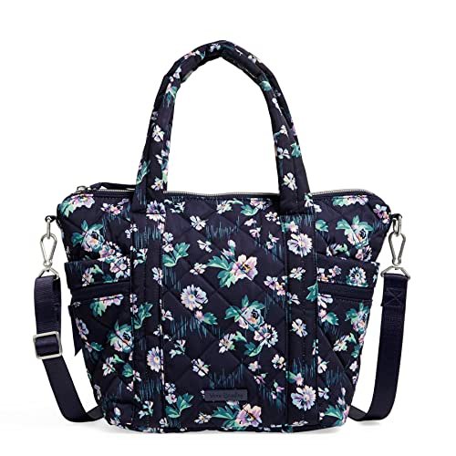 Vera Bradley Damska torba Performance Twill, z wieloma paskami, mała torebka, granatowy ogród, rozmiar uniwersalny, Navy Garden, jeden rozmiar