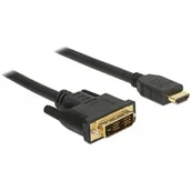 Adaptery i przejściówki - Delock Kabel adapter DVI-D(M)(18+1) - HDMI(M) v1.2 5m czarny 85586 - miniaturka - grafika 1