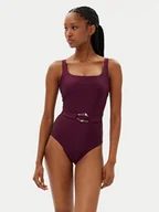 Stroje kąpielowe - Hunkemöller Strój kąpielowy Costa 301262 Fioletowy - miniaturka - grafika 1