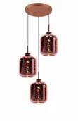 Lampy sufitowe - Lumina Deco Potrójna Nowoczesna Lampa Wisząca Różowe Złoto Alacosmo W3-Rd - miniaturka - grafika 1