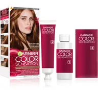 Farby do włosów i szampony koloryzujące - Garnier Color Sensation 6.35 Szykowny Jasny Kasztan - miniaturka - grafika 1