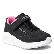 Sneakersy damskie - SKECHERS Sneakersy Uno Lite 310451L/BKRG Black/Rose Gold - miniaturka - grafika 1