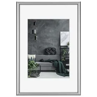 Ramki na zdjęcia - Rama aluminiowa Detroit, srebrna, 30 x 45 cm - miniaturka - grafika 1