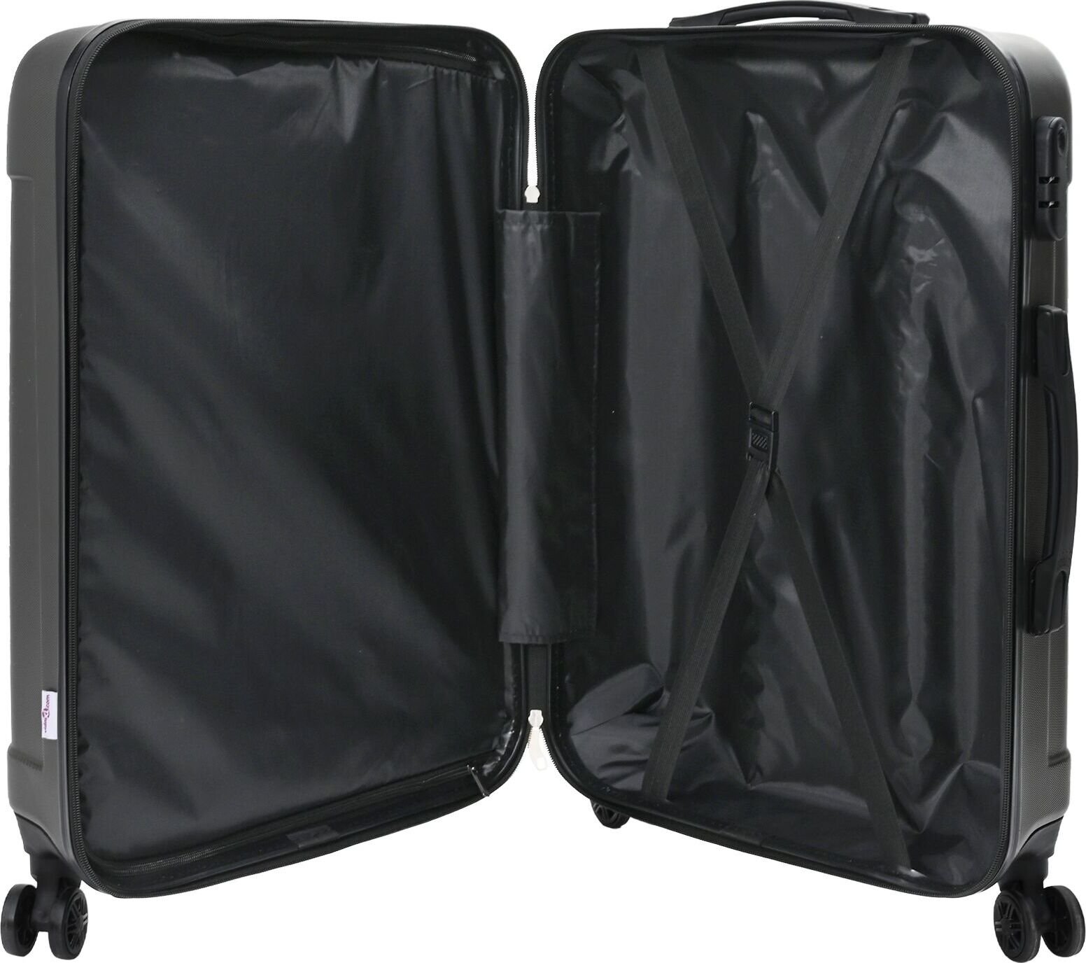 vidaXL Zestaw walizek 3szt Twarda Skorupa Ciemnoszary 20'' 24'' 28'' ABS