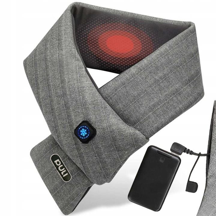 SZALIK ELEKTRYCZNY NA SZYJĘ ZIMĘ OGRZEWANY GRZEWCZY 3000mAh USB JAKOŚĆ